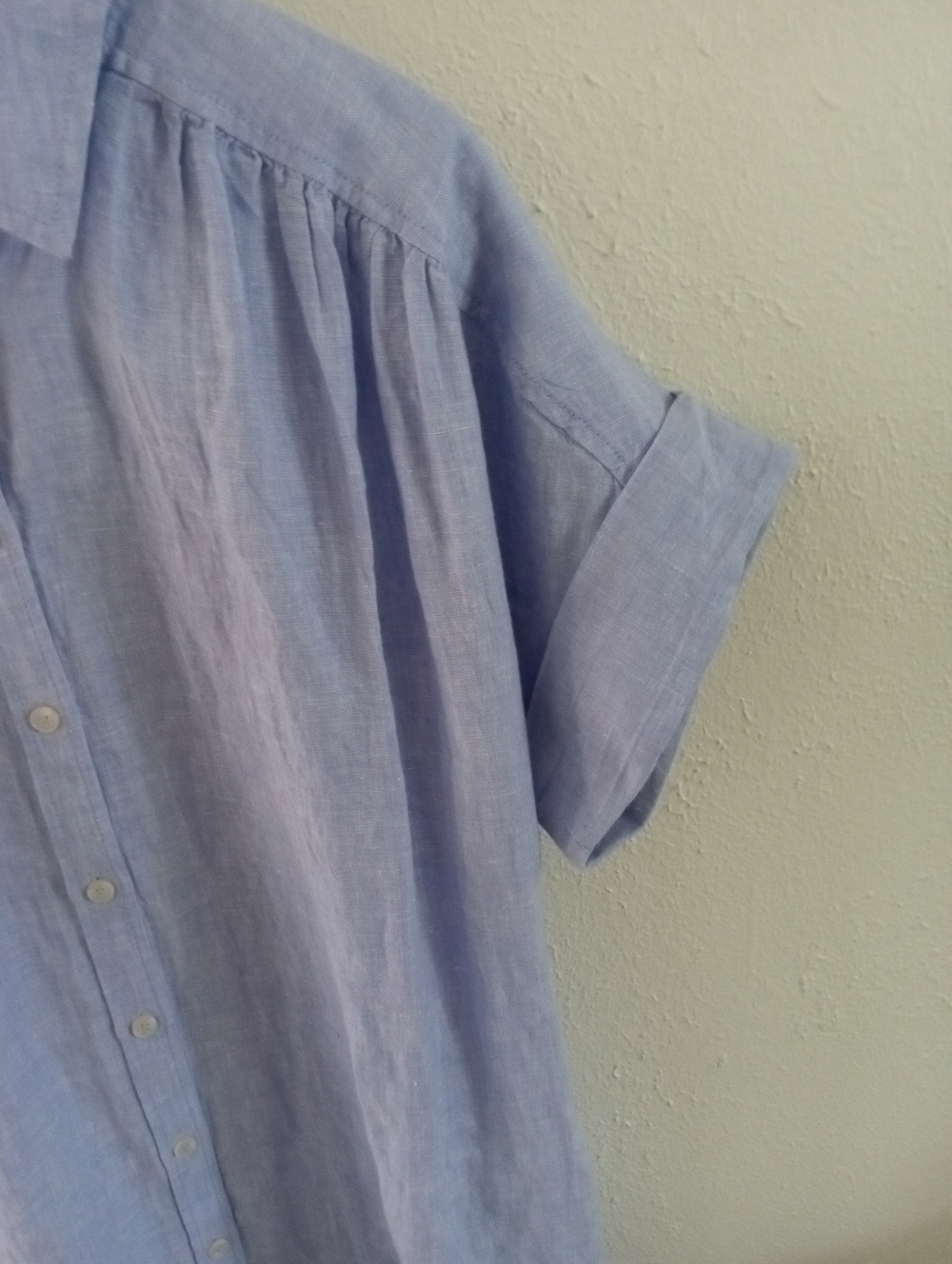 BAIRD MCNUTT J. CREW Irish Linen Chambray Shirt Dress | M - Picture 6 of 11